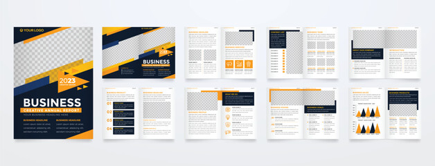 Naklejka na ściany i meble minimalist brochure template with modern concept and minimalist layout use for business profile and product catalog