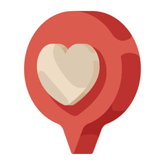 Symbol of love heart shape