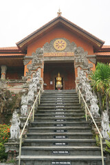 The View inside Brahmavihara-Arama monastery in Lovina, Bali, Indonesia.