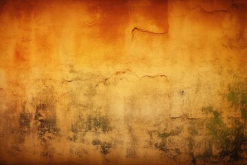 an abstract wall with orange, yellow, and green colors. Generative AI