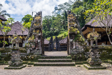 views of gunung kawi sebatu temple in gianyar regenci, bali