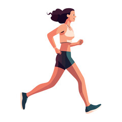 athletic woman running