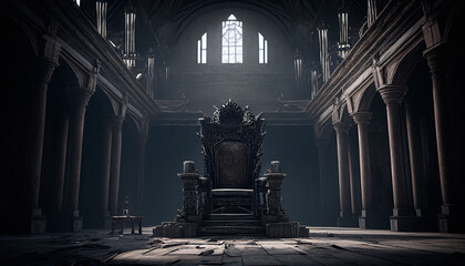 Dark Ages Throne - Generative Ai