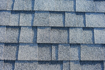 Home Remodeling New Roof Gray Shingles Texture 