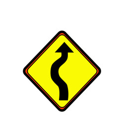 Traffic sign symbol illustration 