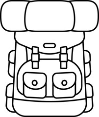 Backpack Hiking Element Element Line Style Style