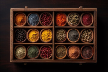 Free photo close -up of mixed spice powder