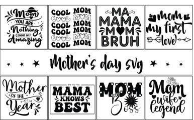 Mother's day SVG  bundle design