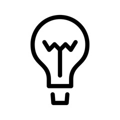Light Bulb Icon Vector Symbol Design Illustration