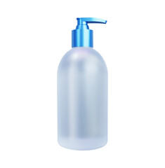 Cosmetic product bottle 3d rendering illustration