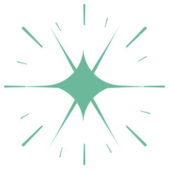 Pop Retro Star Sparkle Shape 02