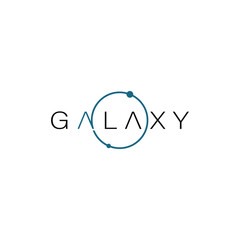 Creative and abstract galaxy for solar system and universe logo design vector editable