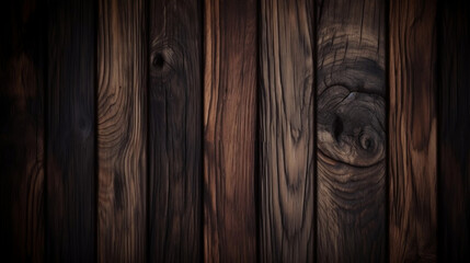 Moody Wood: Dark Wooden Texture for Dramatic Design. created with Generative AI