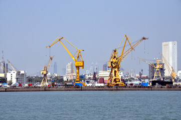 Fototapeta na wymiar This is put Mumbai Port Trust terminal