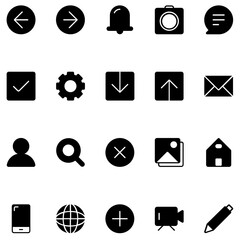 Filled Miscellanies icons set 