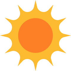 Sun icon for your web design, logo, UI. illustration