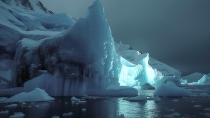 Solo Iceberg in Antarctica