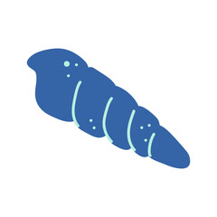 Sea shell beach icon. Life in the ocean