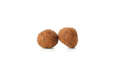 Vegetarian food - tasty falafel balls, isolated on white background