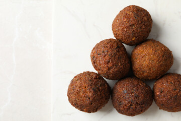 Vegetarian food concept - falafel, tasty falafel balls