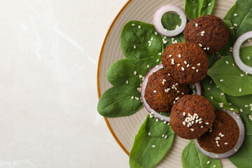 Vegetarian food concept - falafel, tasty falafel balls