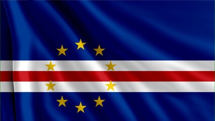 Cabo Verde flag, the close-up flag of Burundi 