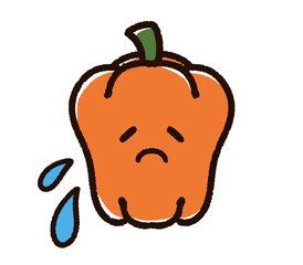困っているパプリカのキャラクター