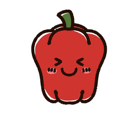 笑顔のかわいいパプリカのキャラクター