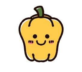 笑顔のかわいいパプリカのキャラクター