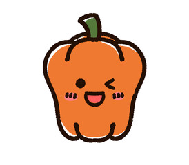 笑顔のかわいいパプリカのキャラクター