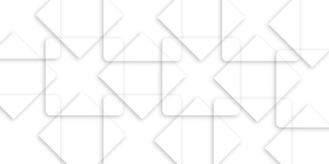 Abstract modern white and grey geometric square lines vector backgrounds. Design use for poster, template, banner, wallpaper background.
