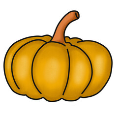 pumpkin doodle illustration