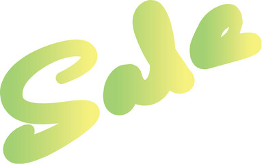 Hand Written Vector Sale Sign