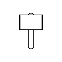  hammer icon outline