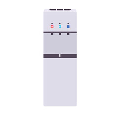Water Dispenser Flat Illustration. Clean Icon Design Element on Isolated White Background