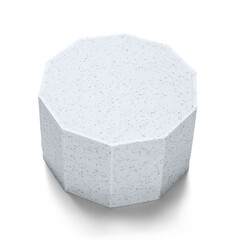 Decorative podium isolated on white background