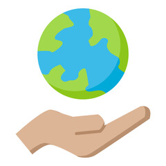 illustration of Save the Planet design Icon