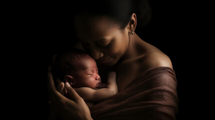 Happy time May Mother day A mother's embrace: Describe the warmth, safety, and comfort of a mother's hug