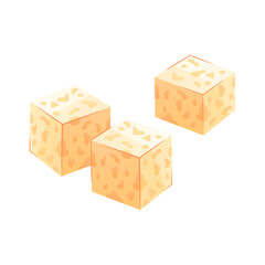 Tofu Isometric Icon