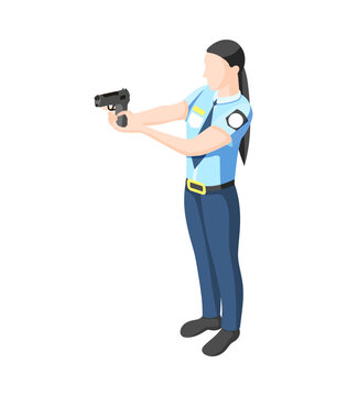 recommend clip art: Isometric Police Officer