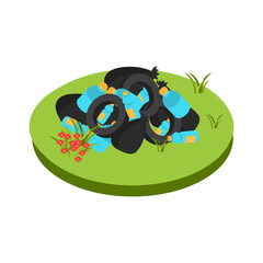 Plastic Pollution Concept