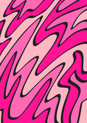 Abstract background with colorful wavy oil painting pattern	