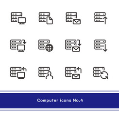 製品設計やアプリ開発やプログラミングに使える、シンプルで使いやすいIT系アイコンNo.4