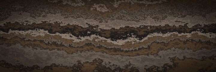 Brown weathered rock surface texture.