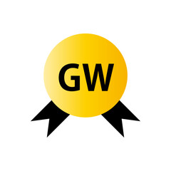 Golden Week badge icon. Vector.