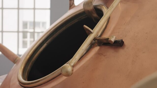 Mash Tun and Lauter Refilling Hole Close up