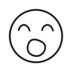 Face emoji vector illustration 