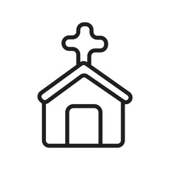 church icon outline