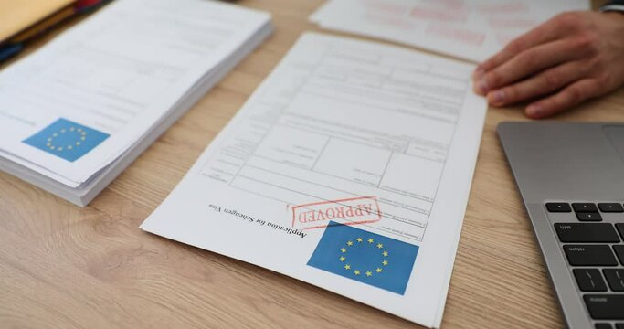 Printing of the application form for Schengen visa to European Union been approved. European Parliament approves agreements on visas