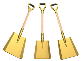 Set of garden tools and supplies for gardener and flower pots in garden